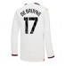 Tanie Strój piłkarski Manchester City Kevin De Bruyne #17 Koszulka Wyjazdowej 2023-24 Długie Rękawy